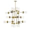 Z-Lite Calliope 20 Light Pendant, Foundry Brass & Clear 617-20FB - alternate 5